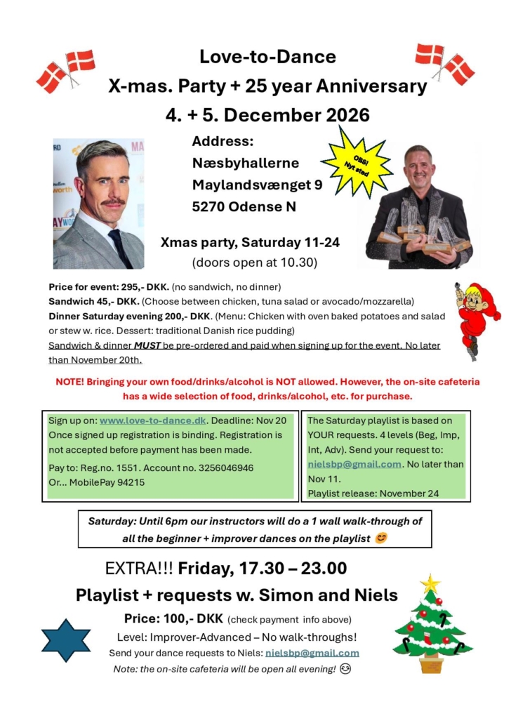 X-mas. og 25-Õrs f°dselsdag 2026, English